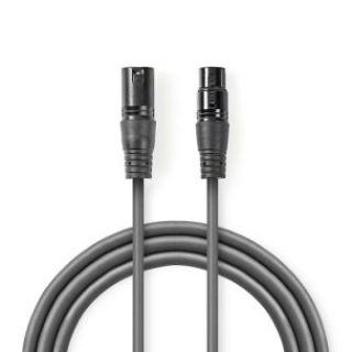 Kabel XLR vidlice / XLR zásuvka 3m