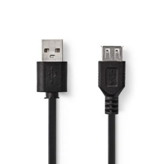 Kabel USB 2.0 USB A vidlice / USB A zásuvka 0,2 m 
