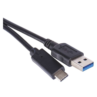USB kabel 3.0 USB A vidlice - USB C vidlice 1m černý, Quick charge