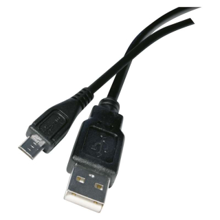 USB kabel 2.0 USB A vidlice - USB Micro B vidlice 5m černý