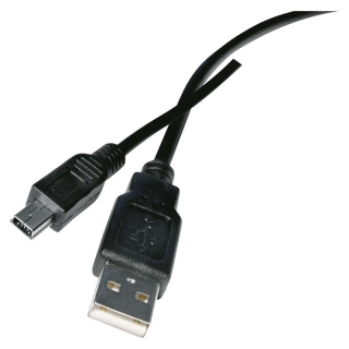 USB kabel 2.0 USB A vidlice - USB Mini B vidlice 3m černý