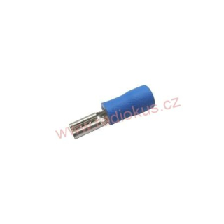 Faston 2,8mm zásuvka poloizolovaná modrá