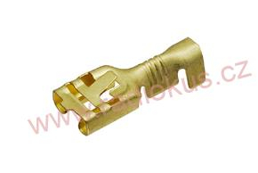 Faston 6,3mm zásuvka neizolovaná s jazýčkem