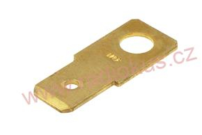 Faston 6,3mm vidlice pod šroubek M4 , rovná