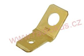 Faston 6,3mm vidlice pod šroubek M4 , 45°