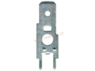 Faston 6,3mm vidlice do DPS kolmá