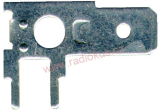 Faston 6,3mm vidlice do DPS úhlová