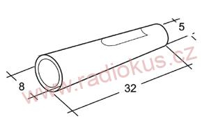 Kryt kruhového konektoru 4mm zásuvky