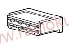 Kryt pro 8x faston zásuvku 6,3mm bílý