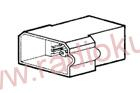 Kryt pro 4x faston vidlici 6,3mm bílý