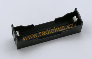 Držák 1 x 18650 plastový , vývody DPS