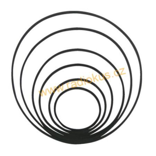 Sada řemínků 20 ks 1x1mm hranatý , různé průměry