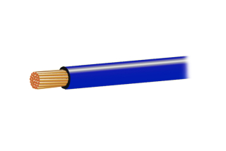 Jednožilový vodič 2,5mm , licna , Cu , modrá