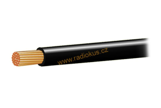 Jednožilový vodič 4,0mm , licna , Cu , černá