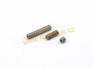 Distanční sloupek 25mm , závit M3 , vnitřní/vnitřní , kovový