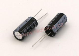 220uF/100V elektrolytický radiální kondenzátor 85°C