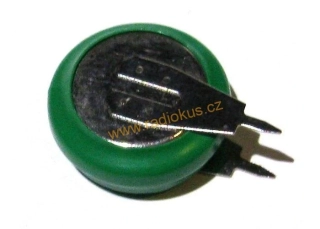 NiMh 1,2V / 80mAh nabíjecí baterie s letovacími vývody do DPS