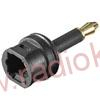 Redukce TosLink zásuvka / 3,5mm optický výstup vidlice , přímá