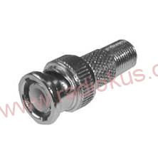 Redukce F zásuvka / BNC vidlice , přímá 