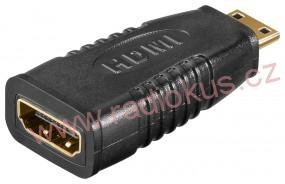 Redukce HDMI zásuvka / HDMI C vidlice , přímá