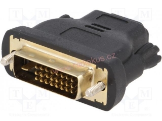 Redukce HDMI zásuvka / DVI-D (24+1) vidlice , přímá