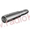 Redukce XLR vidlice 3pin / jack 6,3mm mono zásuvka přímá