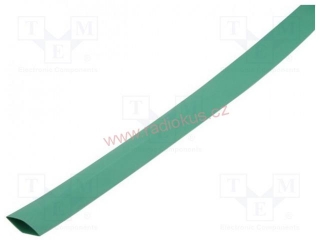 Smršťitelná bužírka 4,8mm / 1m , zelená