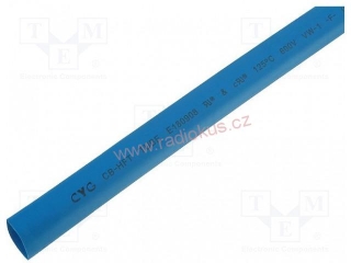 Smršťitelná bužírka 12,7mm / 1m , modrá