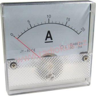 Panelový MP 20A DC 80x80mm včetně bočníku