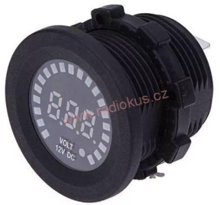 Voltmetr panelový CS489-A1, rozsah 8-16V