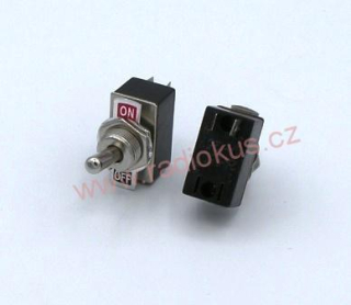 Páčkový spínač jednoduchý , 3A / 250V , aretovaný