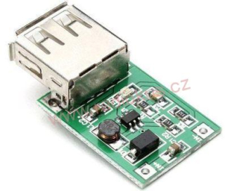 M 405 - Napájecí modul, step-up měnič 5V/600mA mini