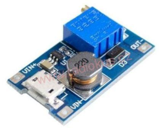 M 407A - Napájecí modul, step-up měnič 2A s MT3608 s USB micro