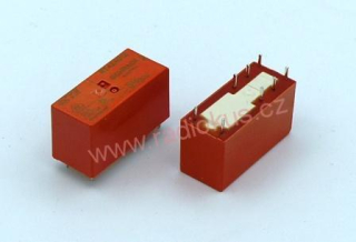 Relé 12V DC do DPS , 2 x přepínací kontakt , 8A / 250V