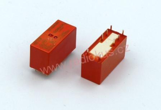 Relé 24V DC do DPS , 2 x přepínací kontakt , 8A / 250V