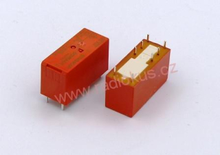 Relé 48V DC do DPS , 2 x přepínací kontakt , 8A / 250V