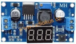 M 410 - Napájecí modul, step-down měnič 2A s LM2596+LED displej
