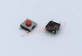 Mikrospínač SMD , 6x6,4mm , 2,9mm , 4 vývody