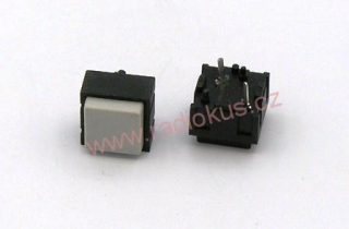 Mikrospínač do DPS , 12,2x12,2mm , 10mm , šedý