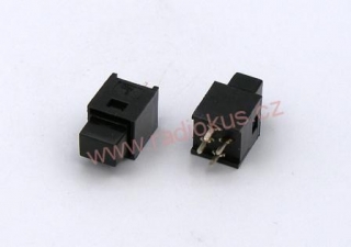 Mikrospínač do DPS , 10x10mm , 16mm , černý