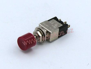 Spínač tlačítkový ON - ON s aretací ,3A/250V