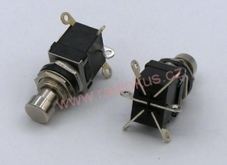 Spínač tlačítkový ON - ON , 2A/250V , s aretací