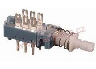 Spínač tlačítkový ON - ( ON ) , 0,5A/50V , do DPS
