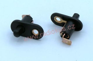 Spínač tlačítkový ON - ( OFF ) , černý , 10A/12V , dveřní plastový