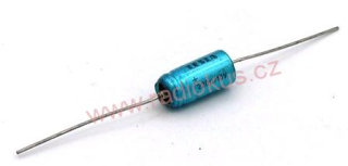 220uF/10V elektrolytický axiální kondenzátor 85°C
