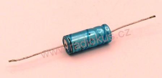 470uF/16V elektrolytický axiální kondenzátor 85°C