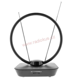 Pokojová anténa SDA 102 , pro DVB-T2 , se zesilovačem