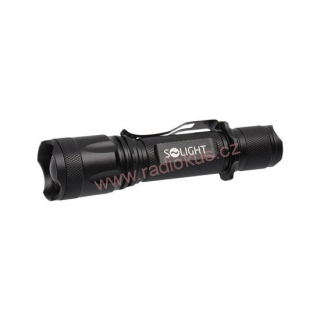 Solight nabíjecí LED svítilna, 600lm, XM-L2 T6, fokus, 2200mAh Li-Ion, USB nabíjení