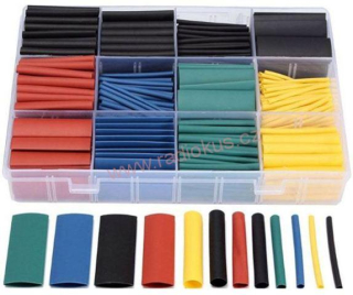 Smršťovací bužírky barevné 1,5-10mm, sada 530ks