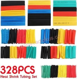 Smršťovací bužírky barevné 1,0-14mm, sada 328ks